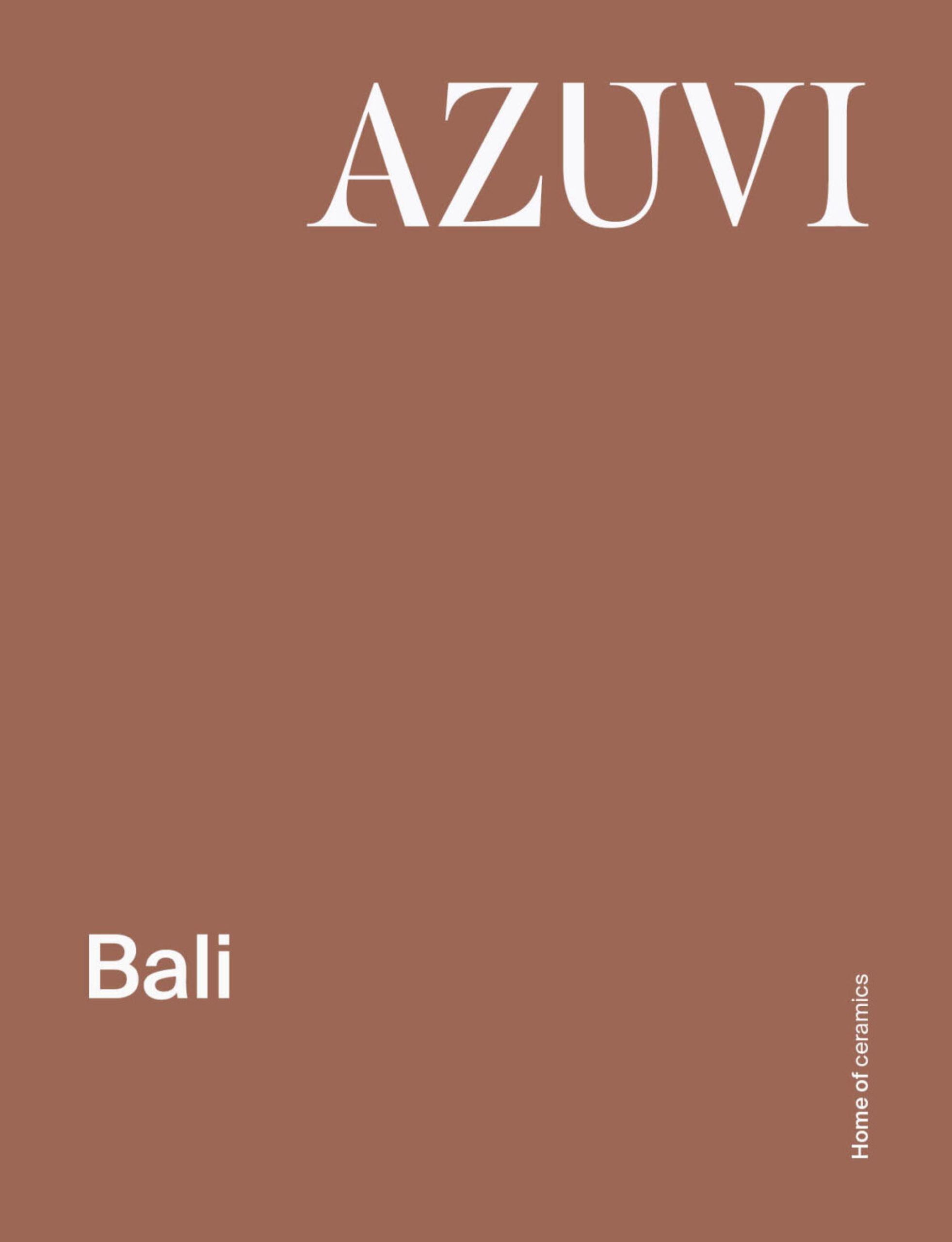 Portada del catálogo Bali de Azuvi de 2025